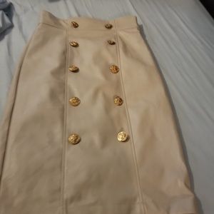 Forever 21 Pencil Beige Skirt